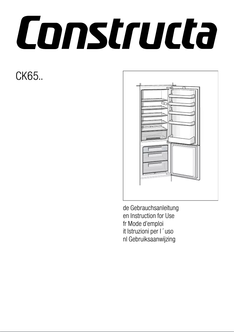 Page 1 de la notice Manuel utilisateur Constructa CK65643