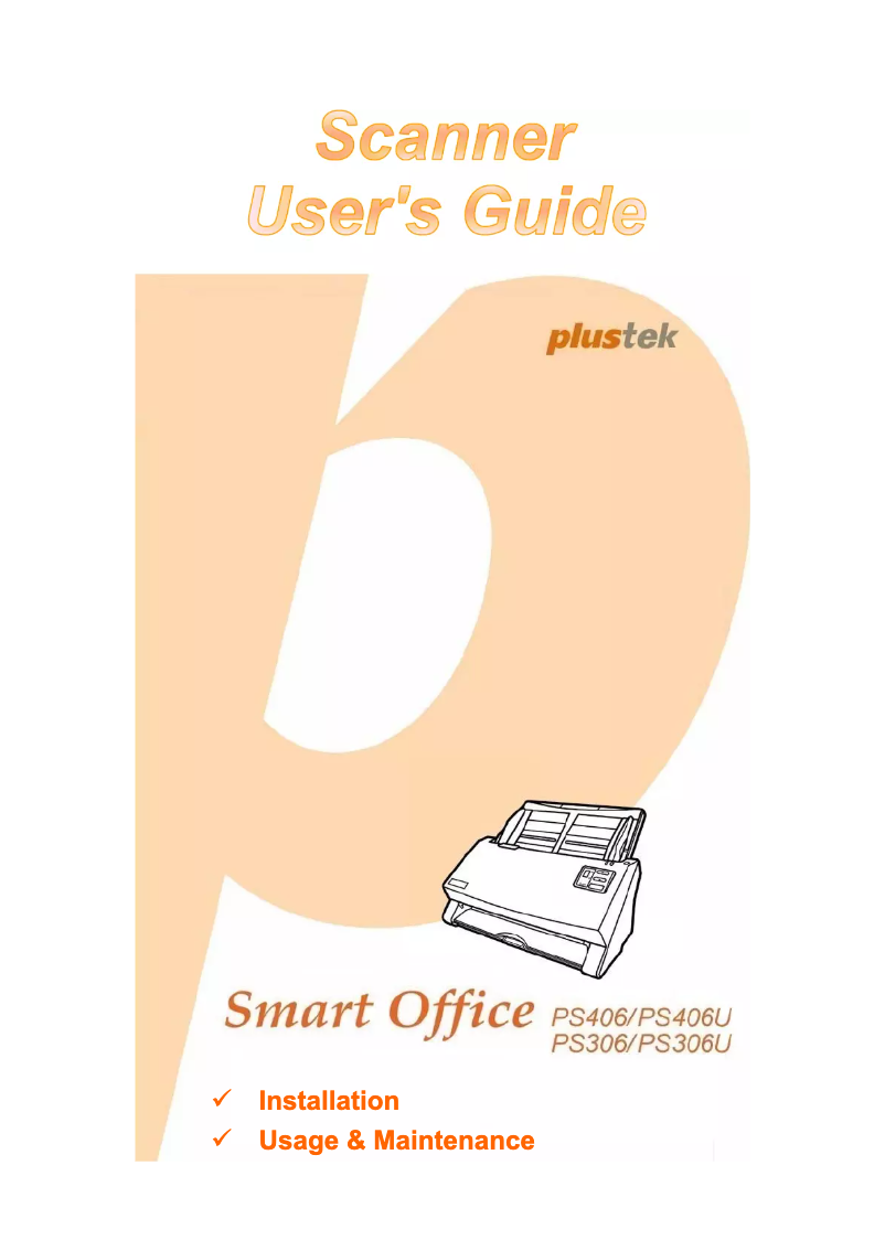 Página 1 del manual Manual de usuario Plustek SmartOffice PS306U