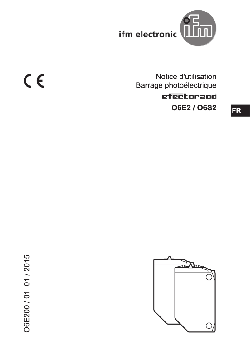 Page 1 of the manual User Manual IFM O6E201