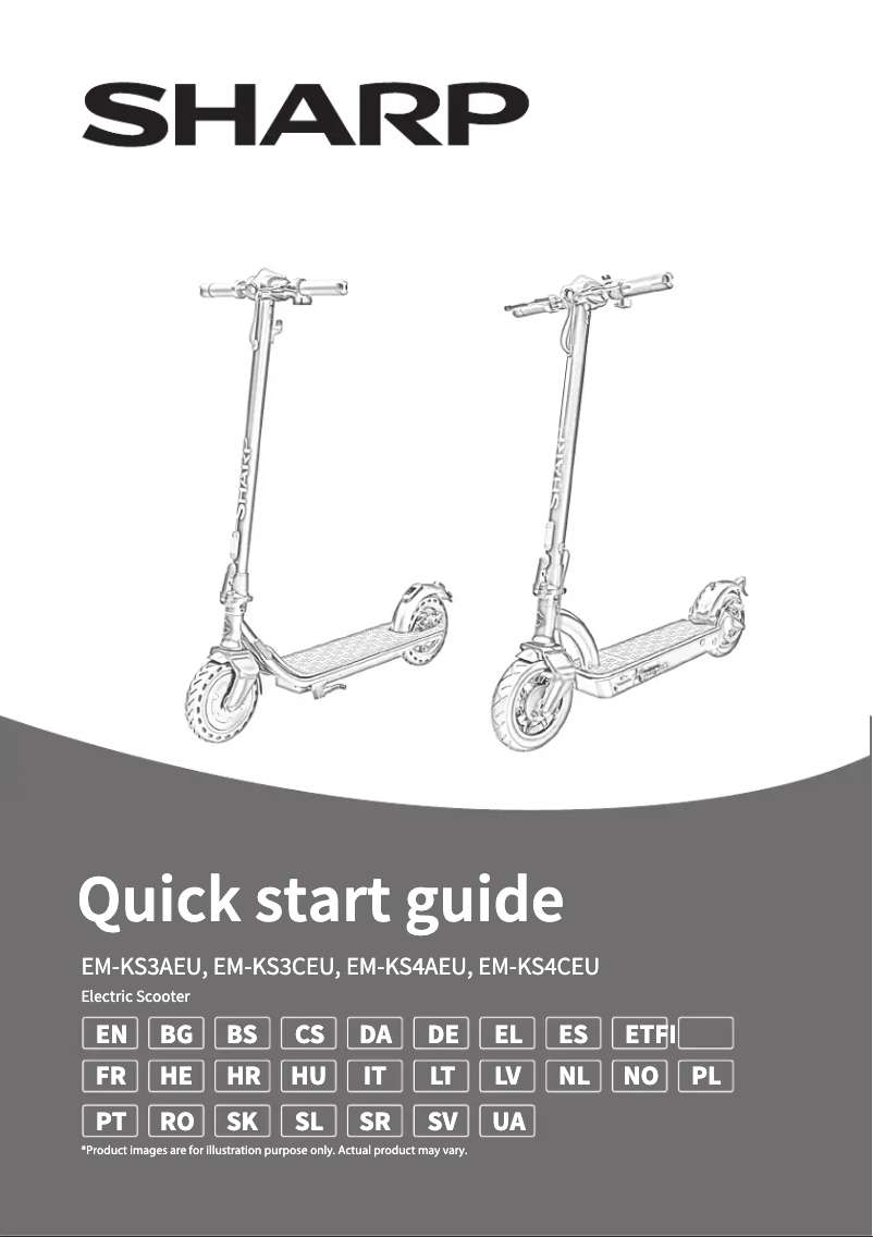 Page 1 de la notice Guide de démarrage rapide Sharp EM-KS4CEU