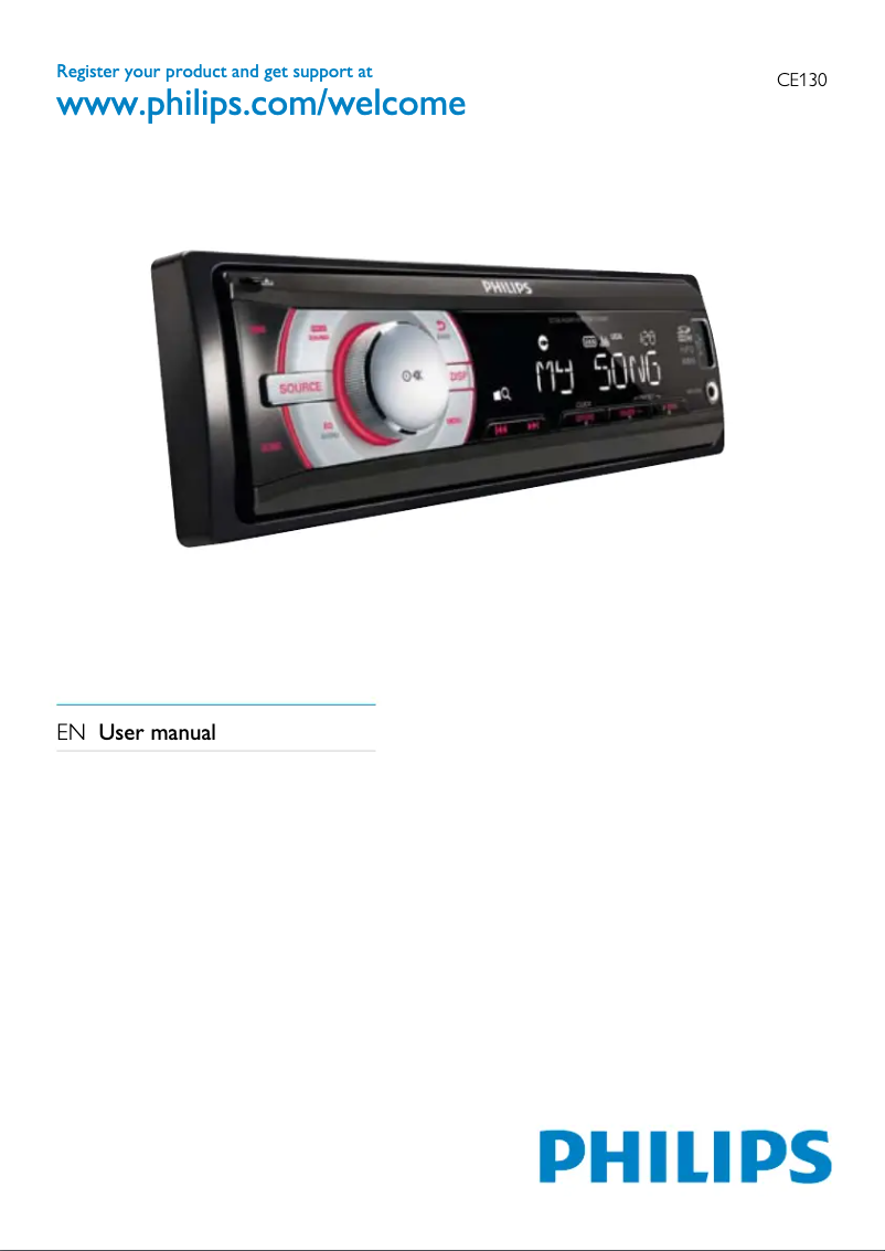 Page 1 de la notice Manuel utilisateur Philips CE130X