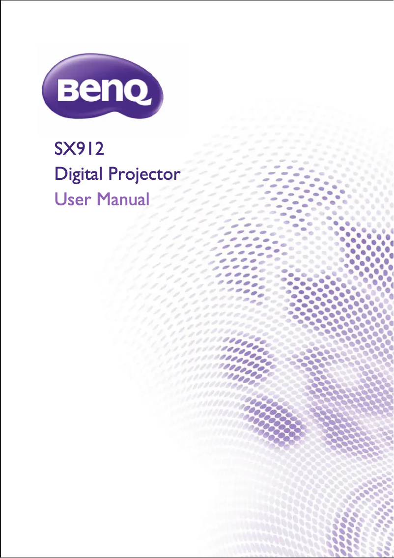 Page n°1 - Manuel utilisateur BenQ 9H.J8877.26L