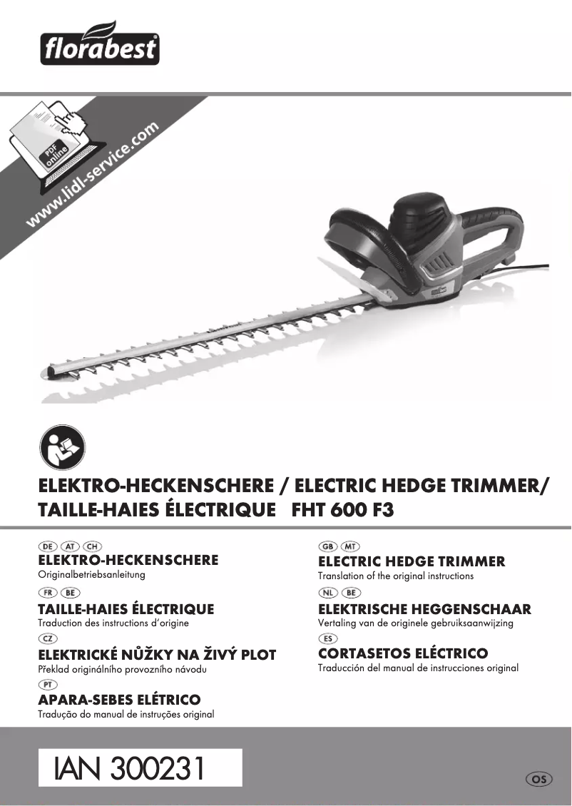 Página 1 del manual Manual de usuario Florabest FHT 600 F3