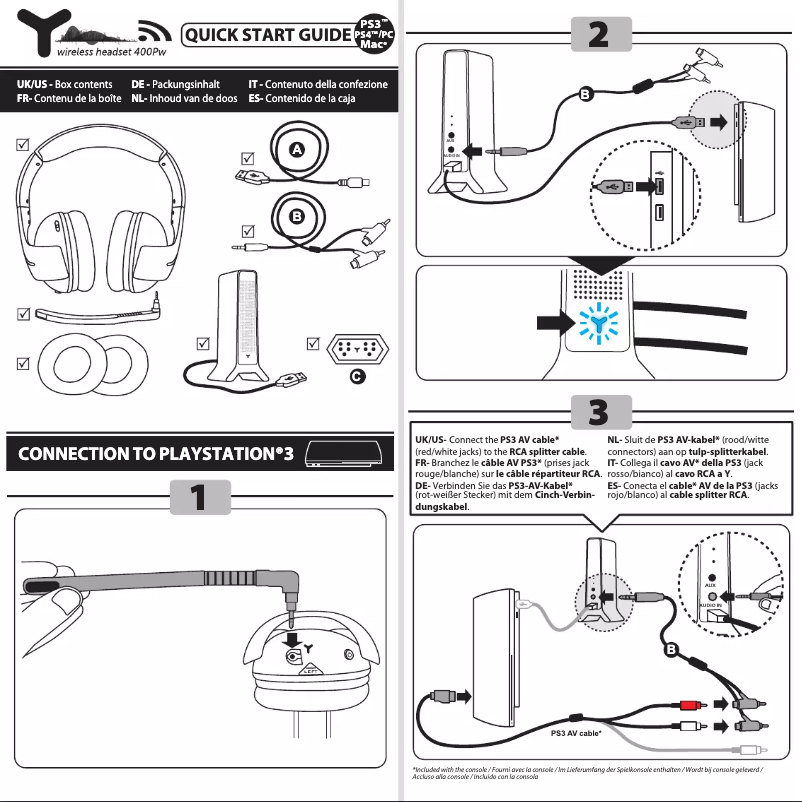 Page n°1 - Manuel utilisateur Thrustmaster Y-400Pw