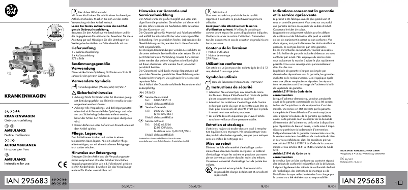 Image de la première page du manuel de l'appareil IAN 295683