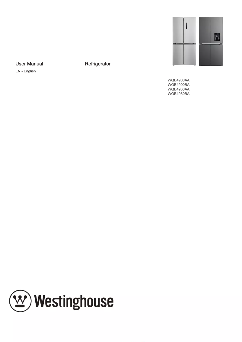 Page n°1 - Manuel utilisateur Westinghouse WQE4960