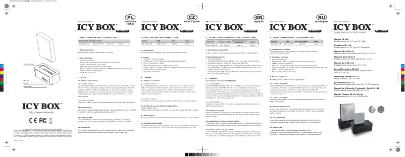 Page 1 de la notice Manuel utilisateur Icy Box IB-112StU3-B