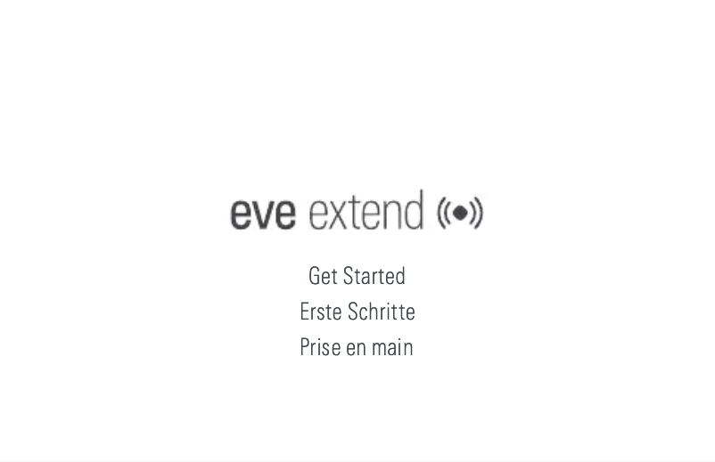 Page 1 de la notice Mode d'emploi EVE Extend