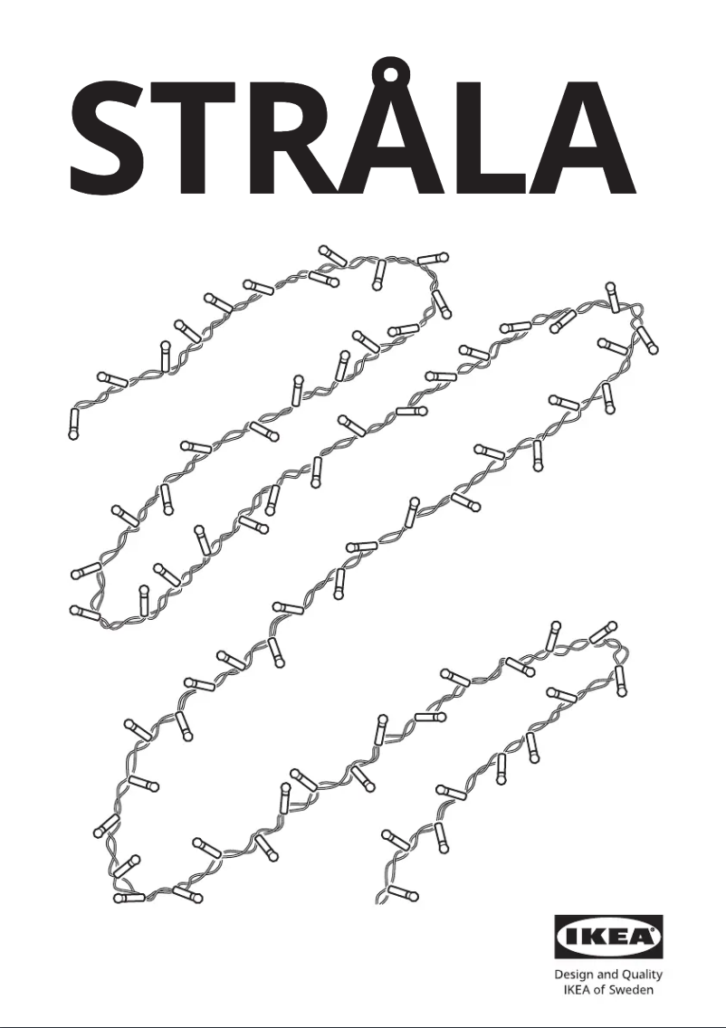Page 1 de la notice Manuel utilisateur Ikea STRÅLA 705.824.91