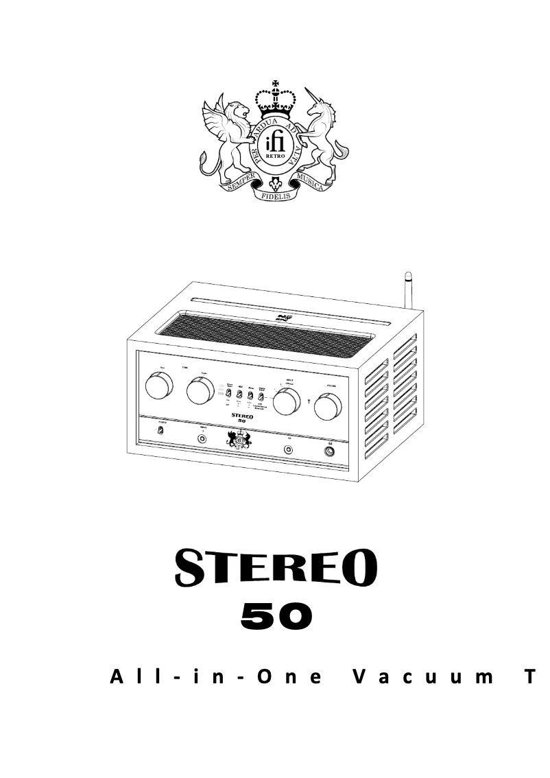 Page n°1 - Manuel utilisateur iFi Audio Retro Stereo 50
