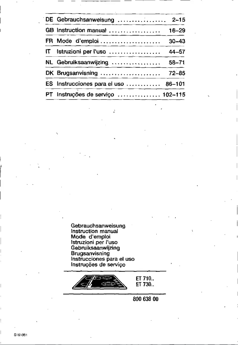 Image de la première page du manuel de l'appareil ET71064