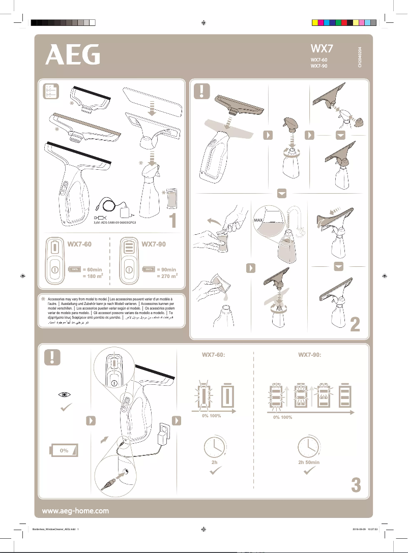 Image de la première page du manuel de l'appareil WX7-90A2B