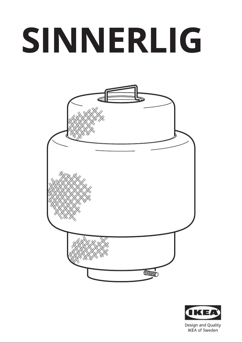 Image de la première page du manuel de l'appareil SINNERLIG 705.228.12