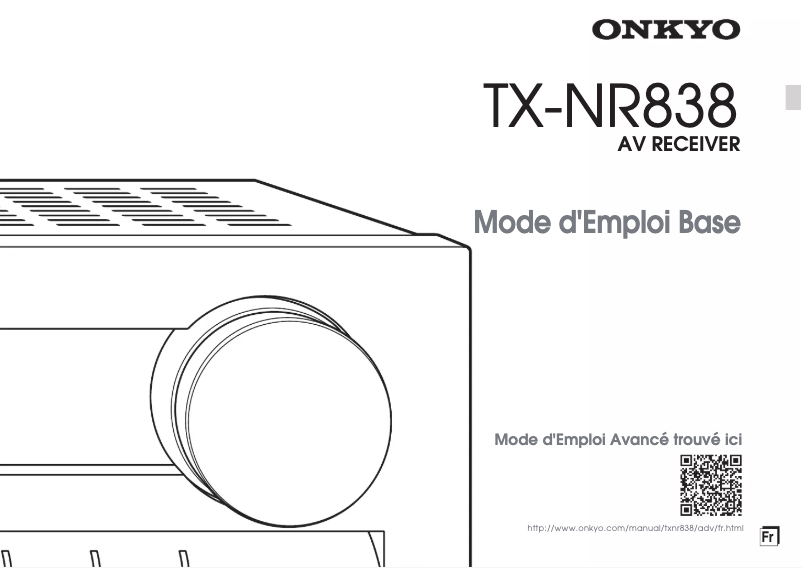 Image de la première page du manuel de l'appareil TX-NR838