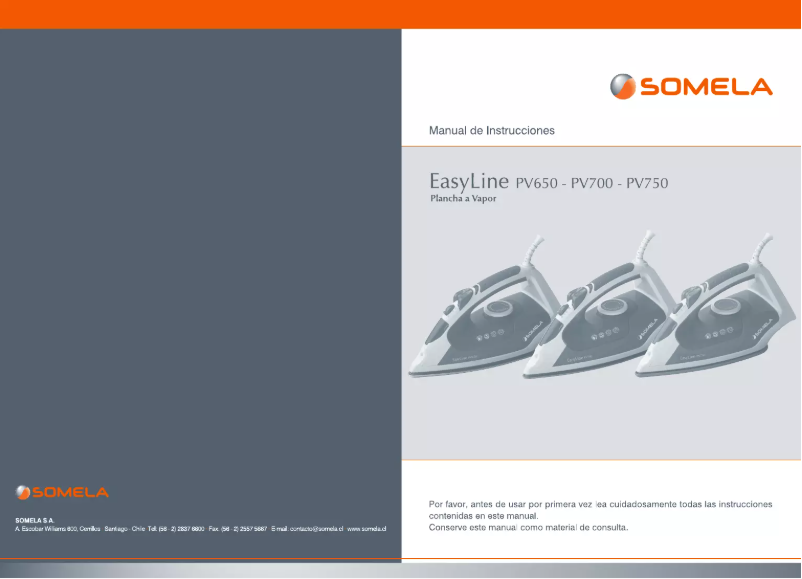 Page n°1 - Manuel utilisateur Somela EasyLine PV750