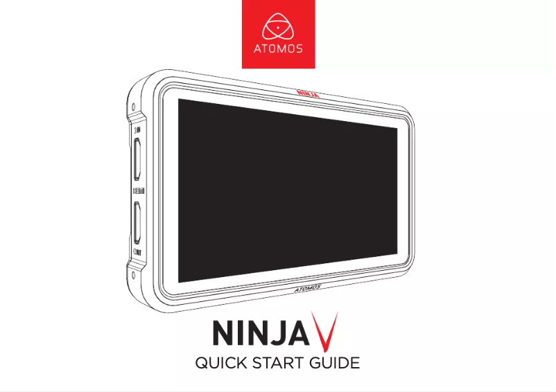 Page n°1 - Guide de démarrage rapide Atomos Ninja V