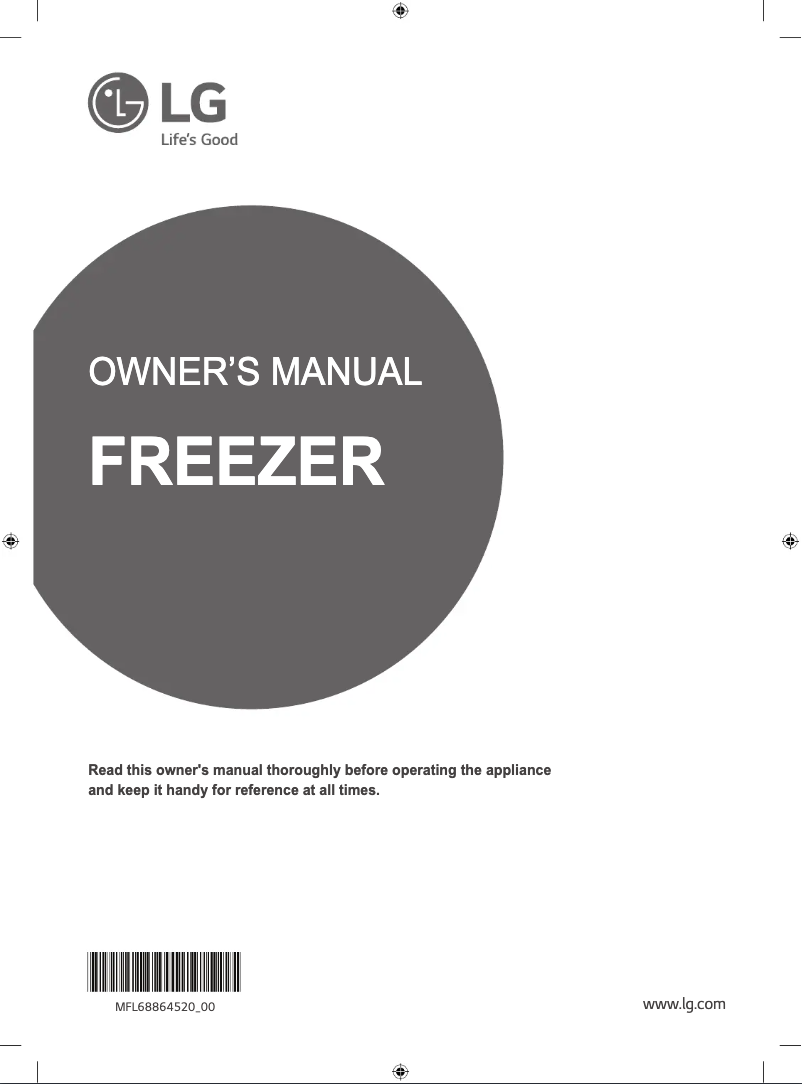 Image de la première page du manuel de l'appareil GR-B404ELNL