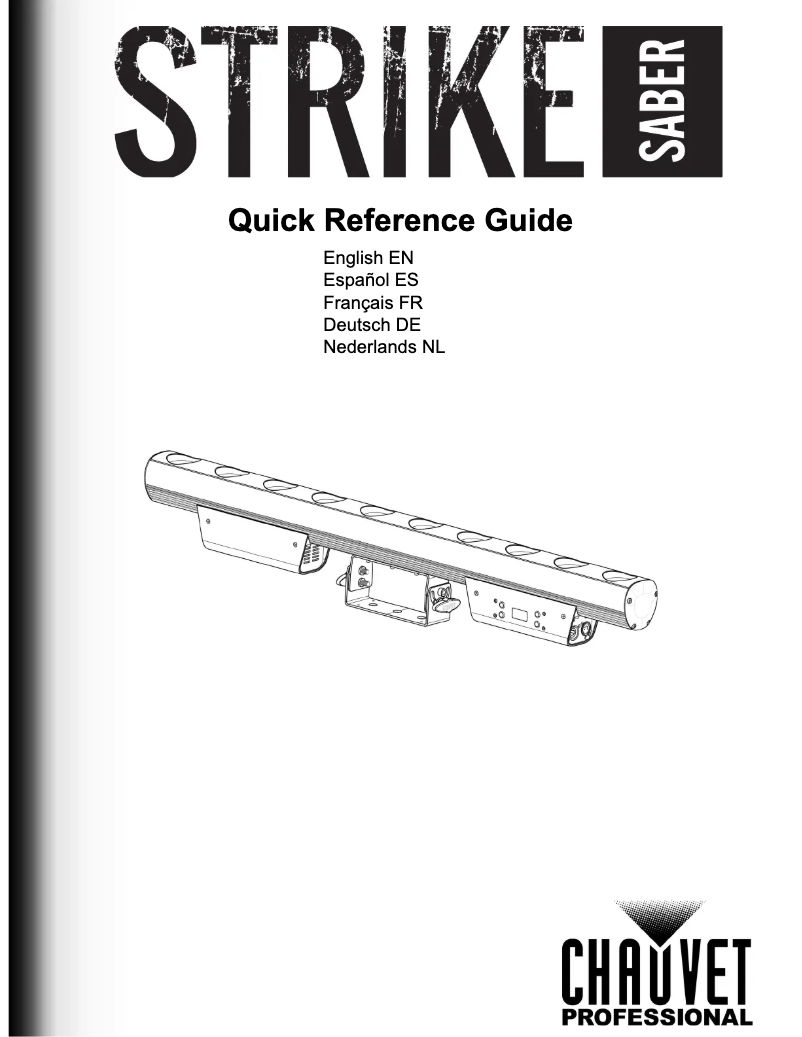 Image de la première page du manuel de l'appareil STRIKE Saber