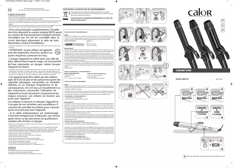 Página 1 del manual Manual de usuario Calor CF3314C0