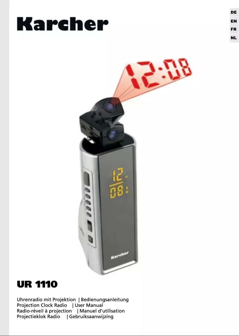 Page 1 de la notice Manuel utilisateur Karcher Audio UR 1110