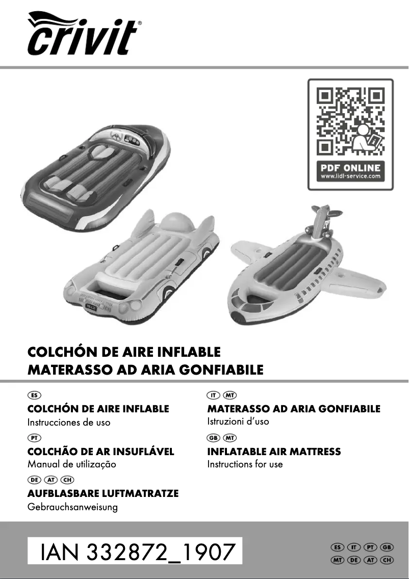 Page n°1 - Manuel utilisateur Crivit IAN 332872