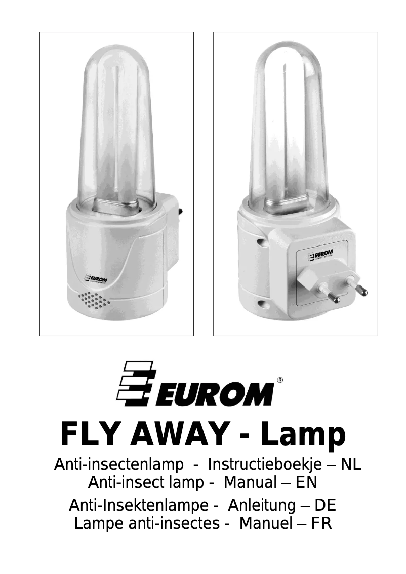 Page 1 of the manual User Manual Eurom Fly Away Lamp