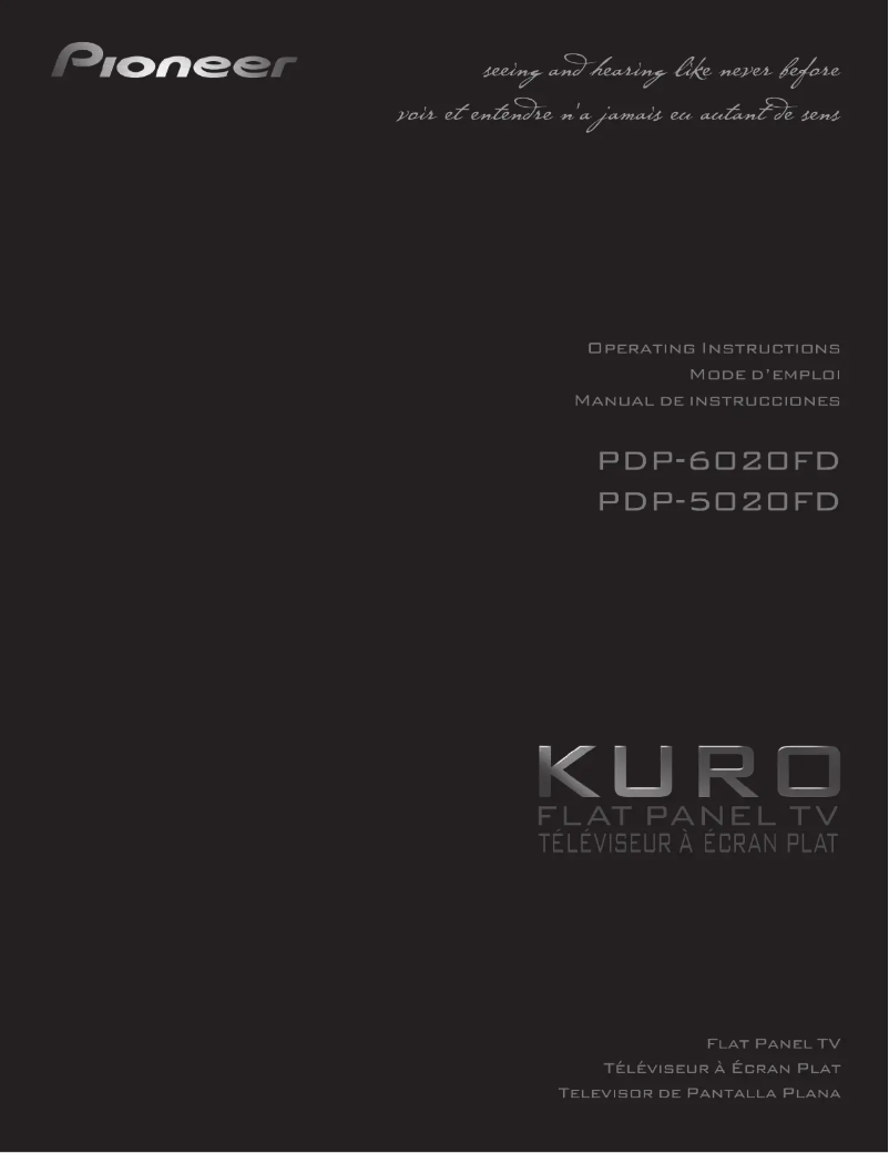 Page n°1 - Manuel utilisateur Pioneer PDP-5020FD