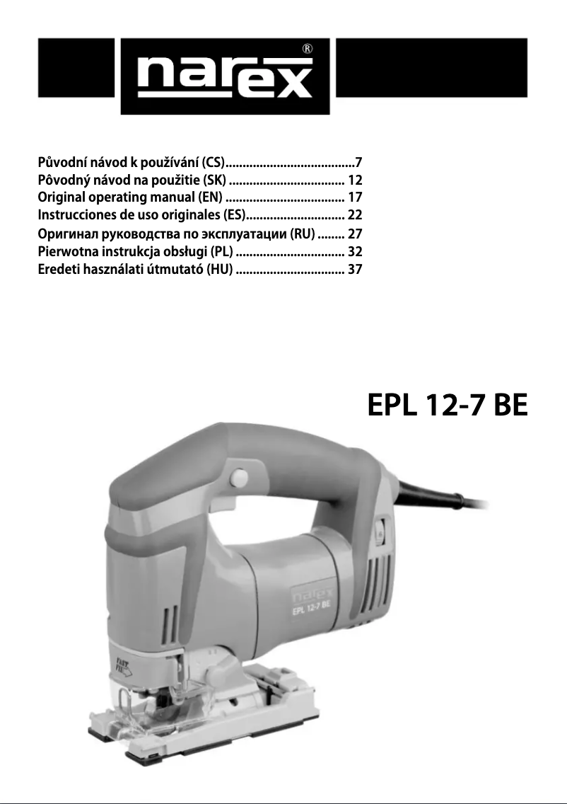 Image de la première page du manuel de l'appareil EPL 12-7 BE