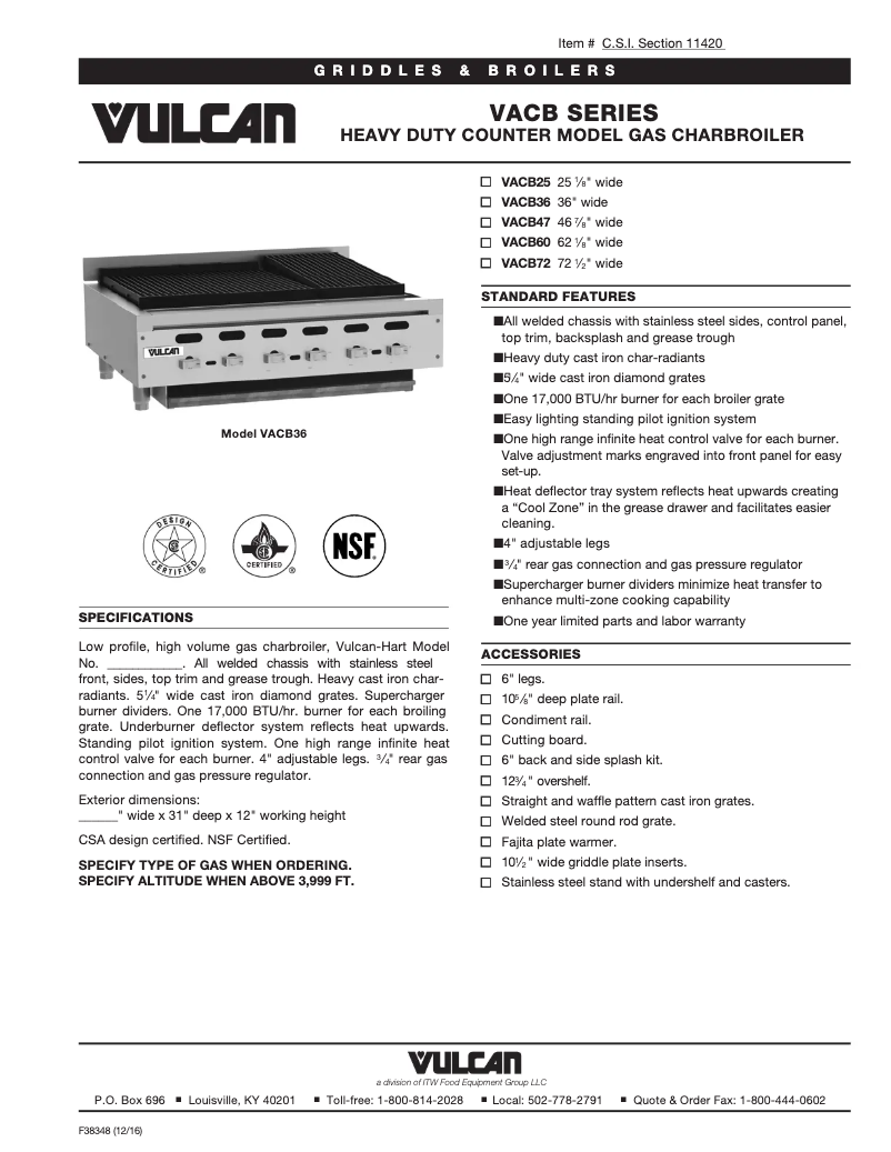 Image de la première page du manuel de l'appareil VACB36