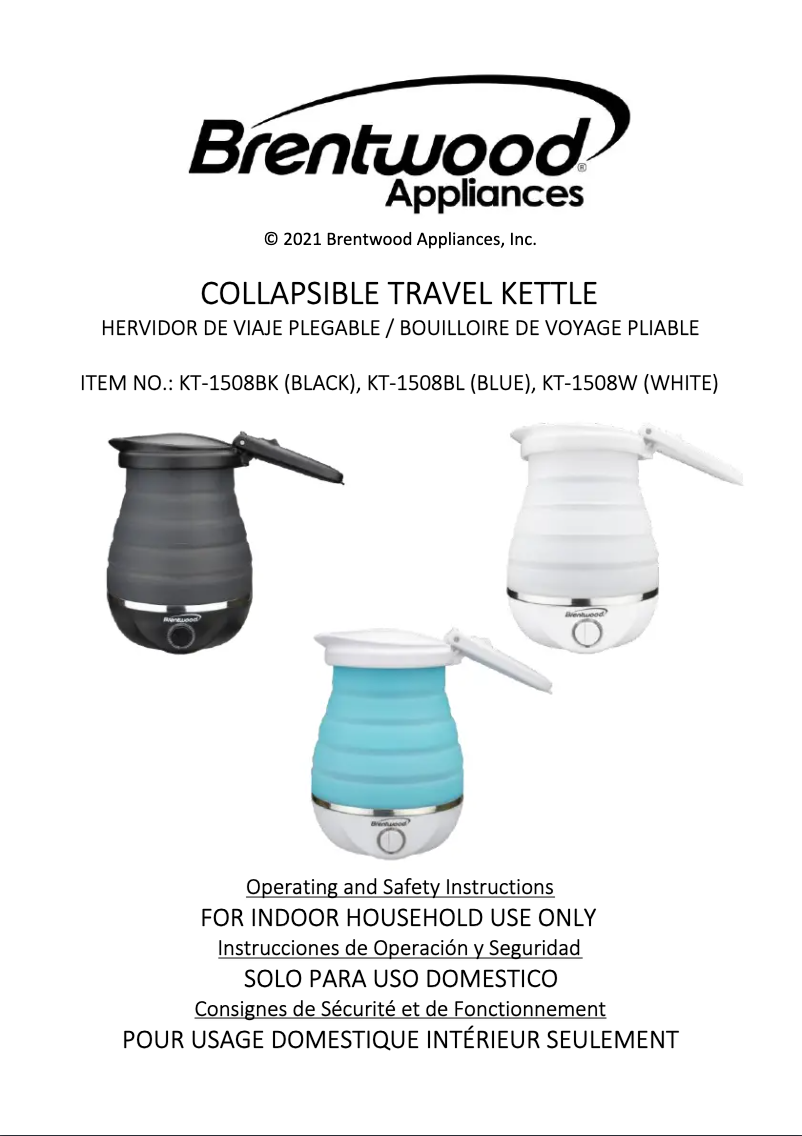Página 1 del manual Manual de usuario Brentwood KT-1508W