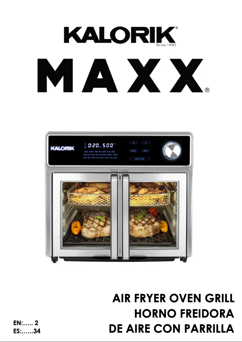 Página 1 del manual Manual de usuario Kalorik MAXX AFO 51041 SS