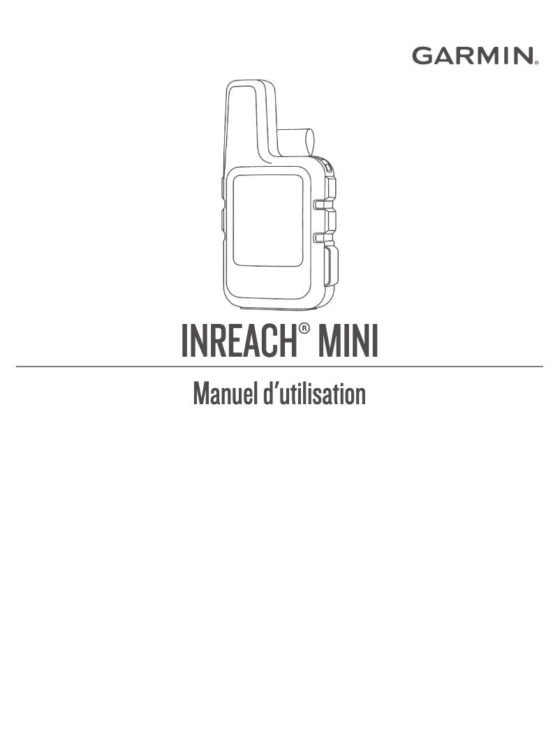 Page 1 de la notice Manuel utilisateur Garmin inReach Mini