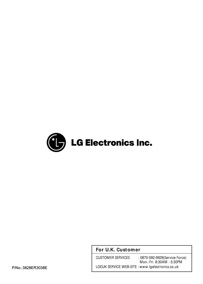 Page n°1 - Manuel utilisateur LG WD-12311FD