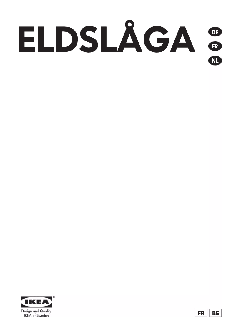Page 1 de la notice Mode d'emploi Ikea ELDSLÅGA