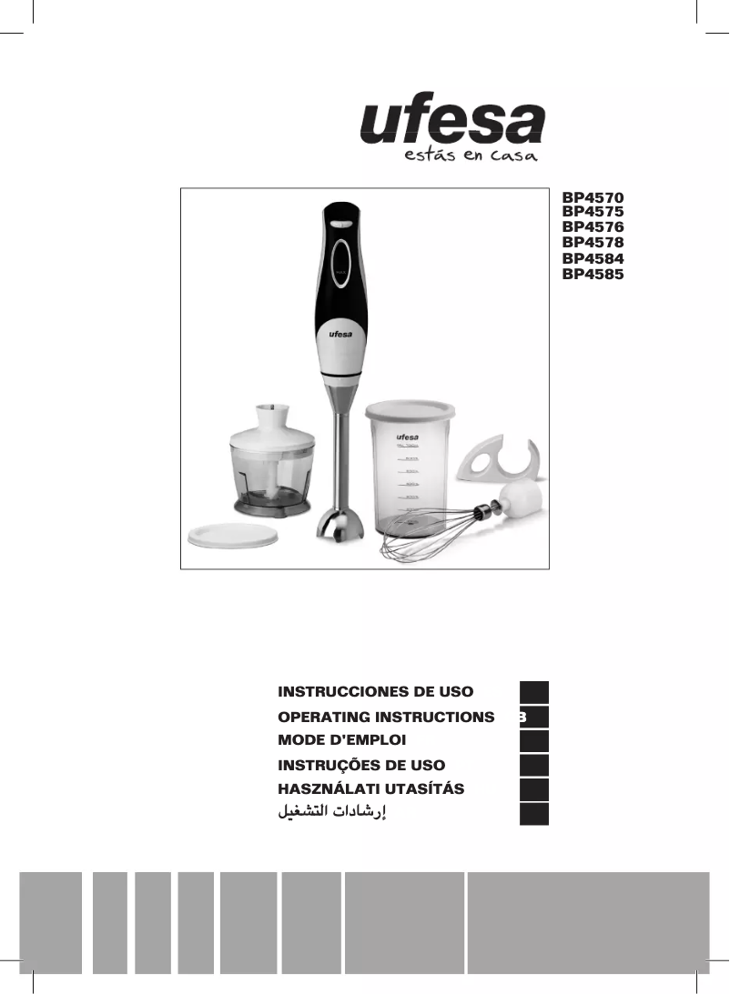 Page 1 de la notice Manuel utilisateur Ufesa BP4578
