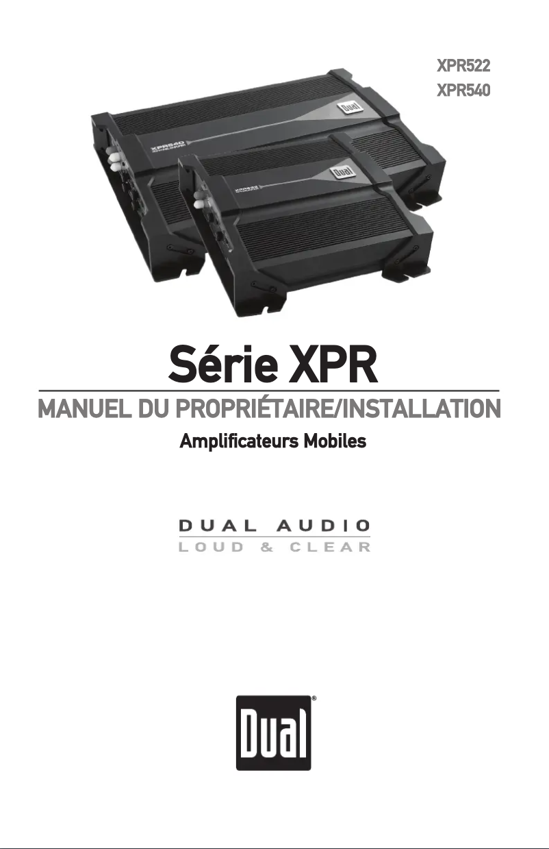 Image de la première page du manuel de l'appareil XPR522