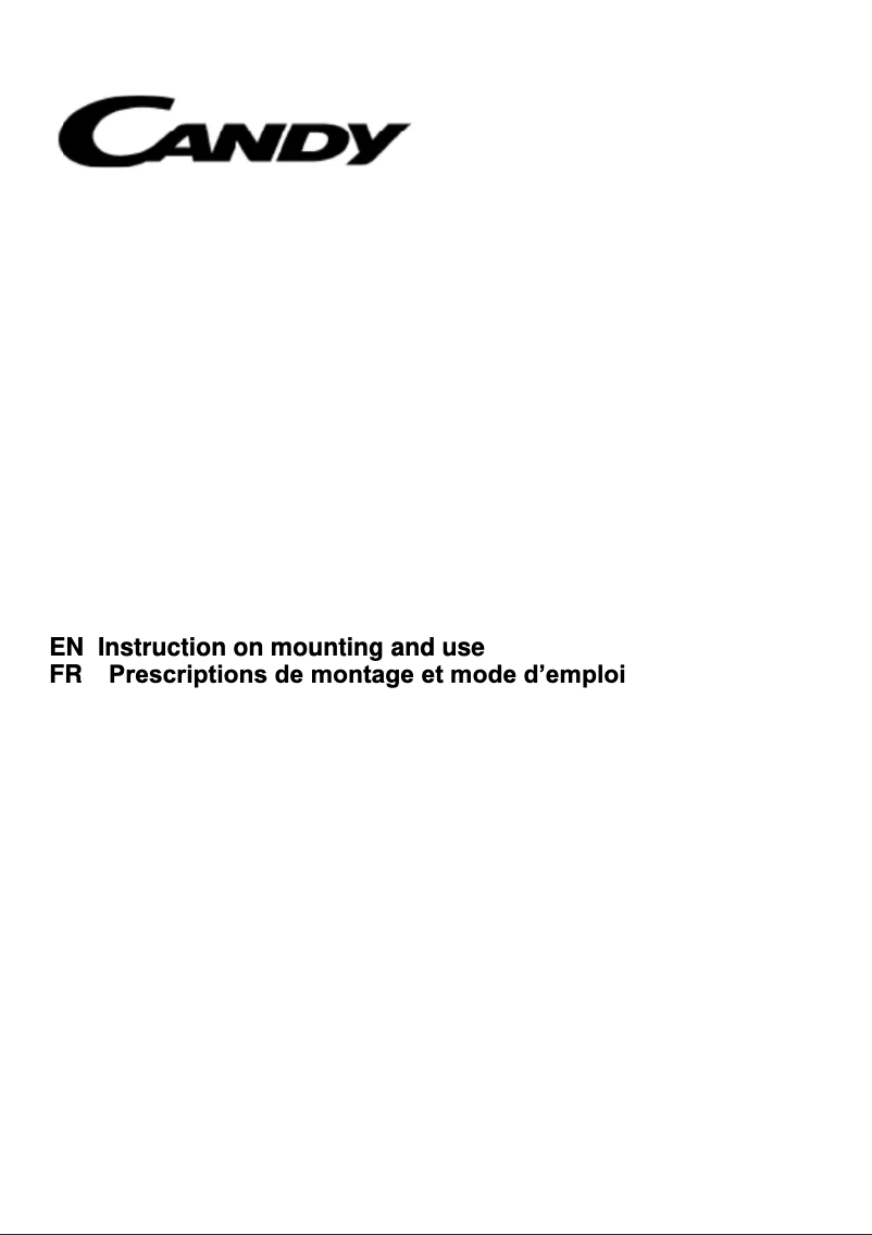 Page 1 de la notice Manuel utilisateur Candy CSMA90N