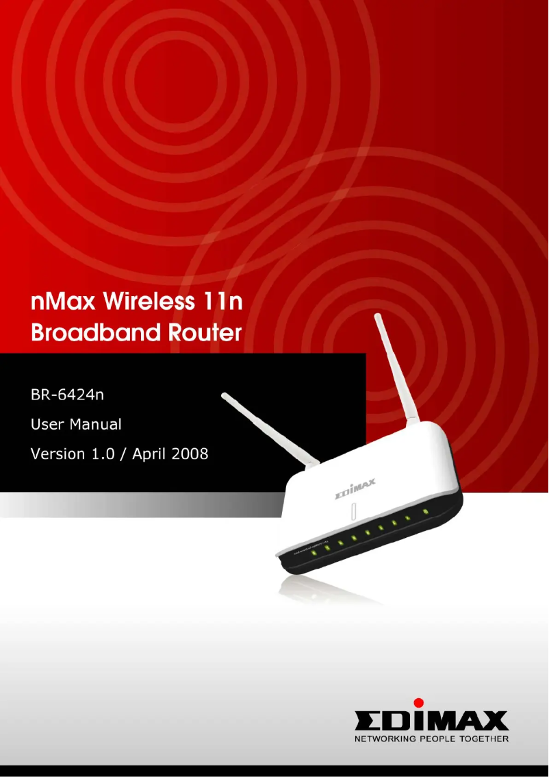 Image de la première page du manuel de l'appareil BR-6424n