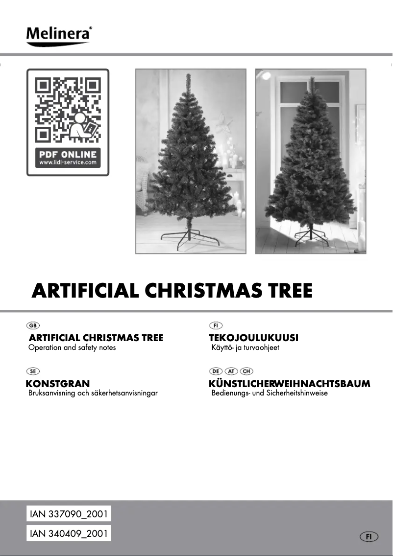 Page 1 de la notice Manuel utilisateur Melinera HG06641A