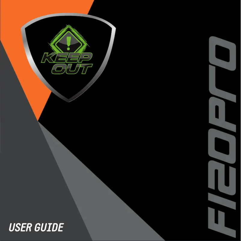 Image de la première page du manuel de l'appareil F120PRO