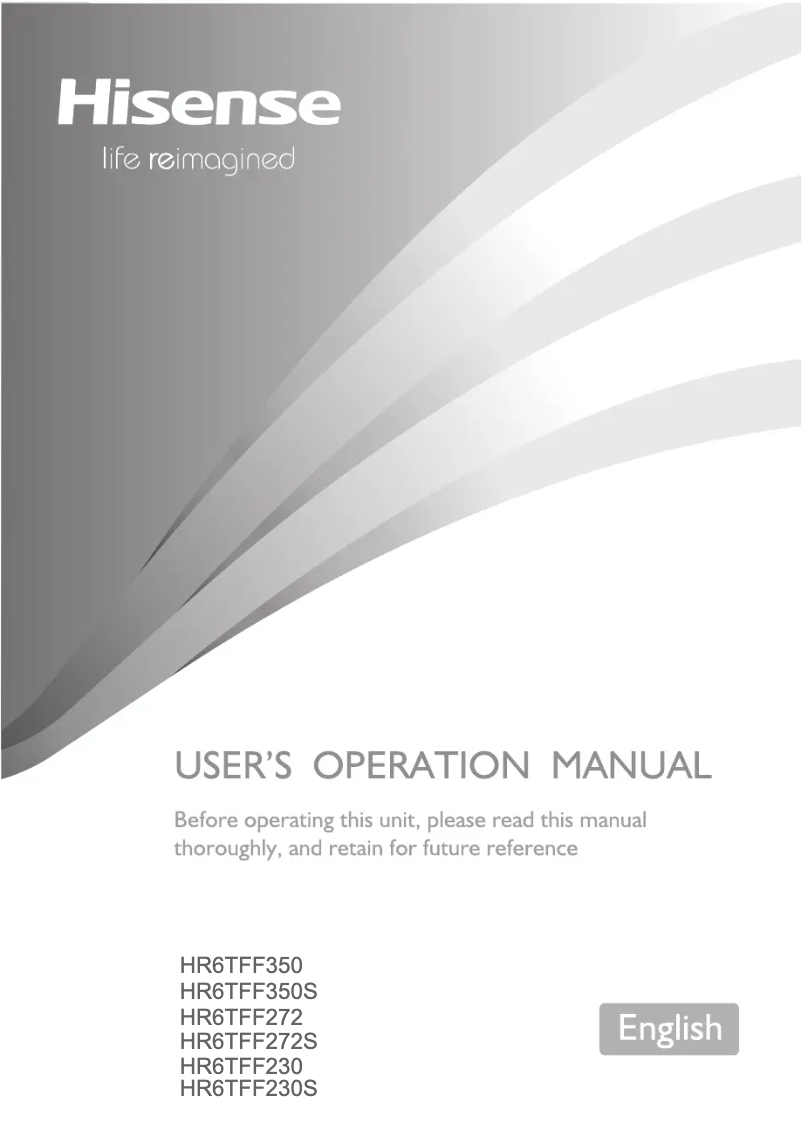 Image de la première page du manuel de l'appareil HR6TFF230