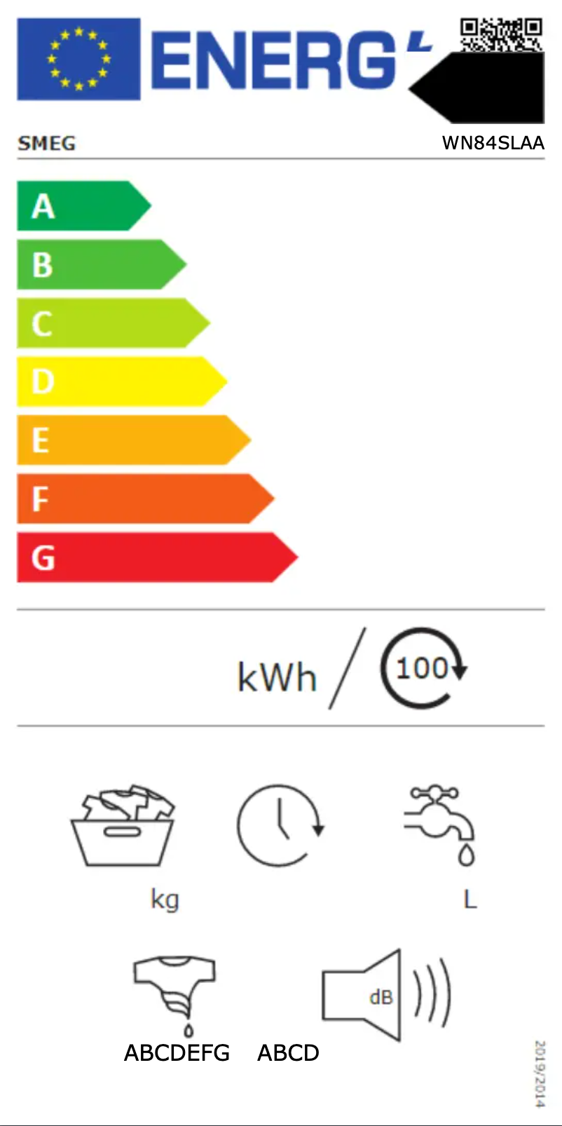 Page n°1 - Manuel utilisateur Smeg WN84SLAA