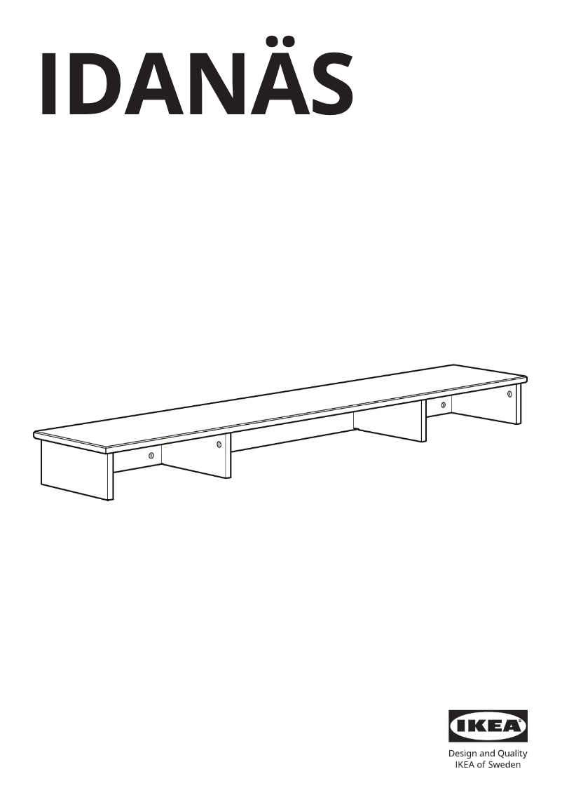 Image de la première page du manuel de l'appareil IDANÄS 505.141.63