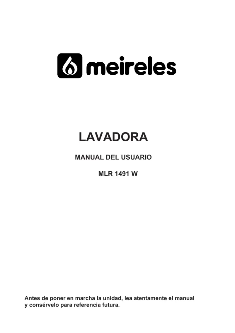 Image de la première page du manuel de l'appareil MLR 1491 W