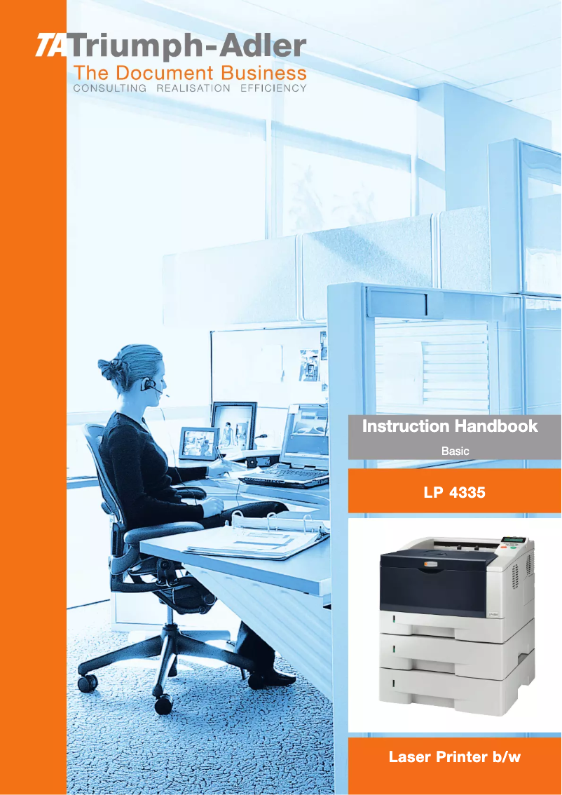 Page 1 de la notice Manuel utilisateur Triumph-Adler LP 4335