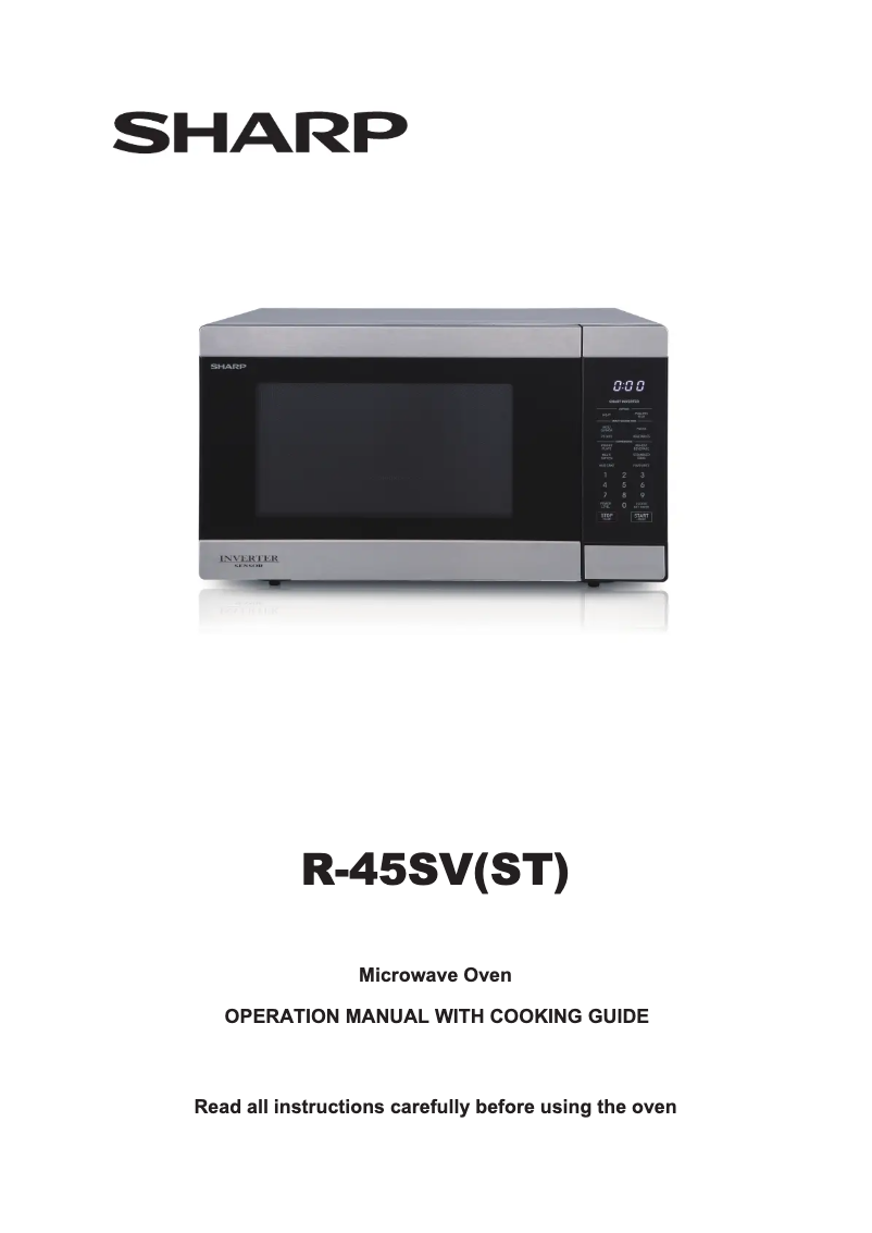 Page n°1 - Manuel utilisateur Sharp R-45SV