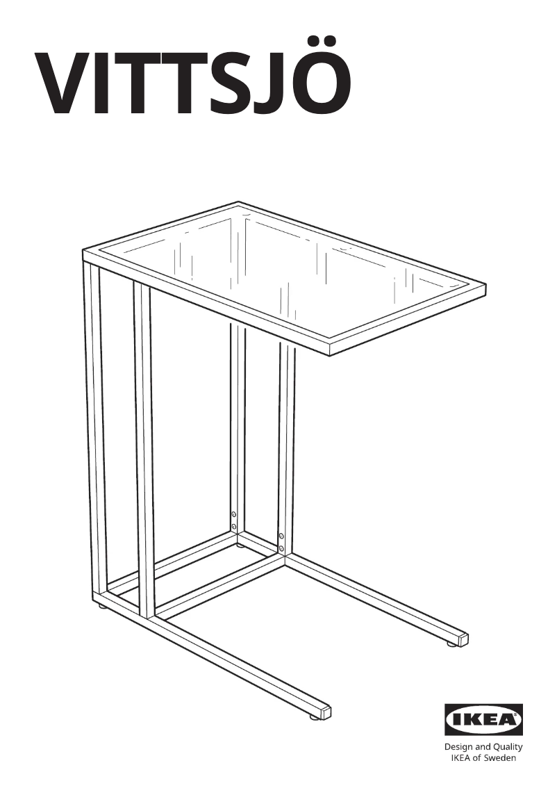 Page 1 de la notice Manuel utilisateur Ikea VITTSJÖ 903.034.46