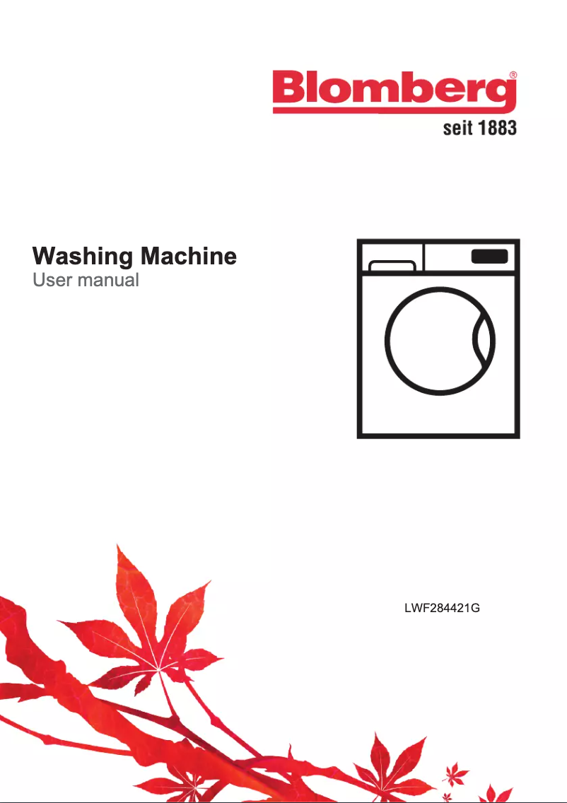 Page n°1 - Manuel utilisateur Blomberg LWF284421G