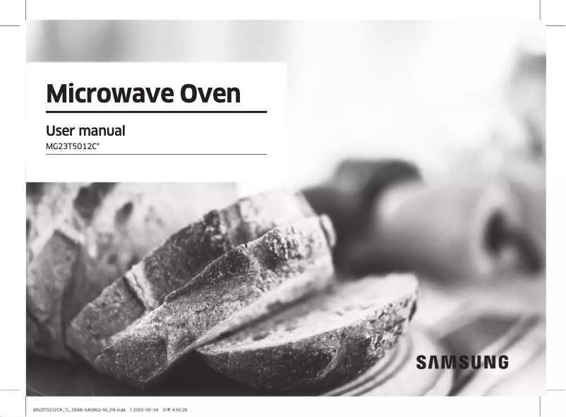 Page 1 de la notice Manuel utilisateur Samsung MG23T5012CK