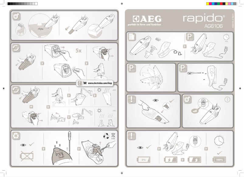 Page 1 de la notice Manuel utilisateur AEG AG6106